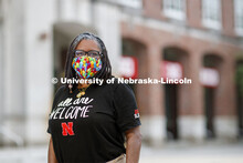 Karen Kassebaum, Director of Staff Diversity and Inclusion. Photo for I Wear A Mask campaign. July 2
