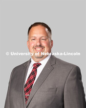 Studio portrait of Rob Andrews, Associate Director for Community Experience, Residence Life. July 27