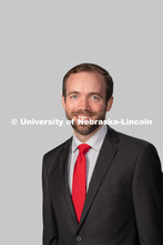 Studio portrait of Jordan Black, Associate Director Learning Experience, Residence Life. July 27, 20