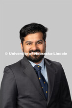 Studio portrait of Pankaj Desai, Residence Director, Residence Life. July 27, 2020. 