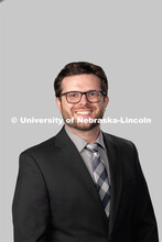 Studio portrait of Matt Nelson, Associate Residence Director, Residence Life. July 27, 2020. 