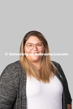 Studio portrait of Melanie Skocy, Residence Director, Residence Life. July 27, 2020. 