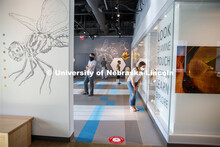 People social distance at the Nebraska State Museum in Morrill Hall. The museum will open August 5 w