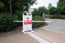 Hand Sanitizers are placed at various locations on City Campus. July 29, 2020. 