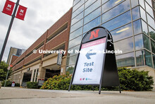 Photo shoot of UNL On-Campus COVID Testing Site. Testing is available at the University Health Cente