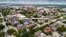Aerial views of UNL’s City Campus looking west. August 11, 2020 