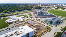 Construction of the new hotel at Nebraska Innovation Campus is progressing. August 12, 2020. 