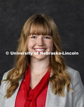 Studio portrait of Veronica Miller, University of Nebraska – Lincoln, Student Regent. August 14, 2