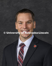 Studio portrait of Thomas Schroeder, University of Nebraska Medical Center, Student Regent. August 1