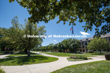 Leverton Hall on East Campus. First Day of classes on UNL campus. August 17, 2020. 