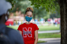 CASNR Launch for new students included a walking tour of East Campus with multiple stops to learn ab