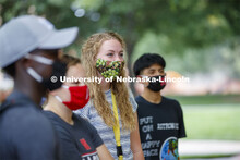 CASNR Launch for new students included a walking tour of East Campus with multiple stops to learn ab