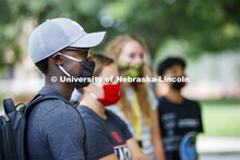 CASNR Launch for new students included a walking tour of East Campus with multiple stops to learn ab