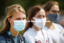 CASNR Launch for new students included a walking tour of East Campus with multiple stops to learn ab