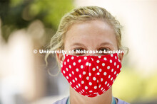 Kaitlyn Fehlhafer of Utica, NE, at the Launch. CASNR Launch for new students included a walking tour