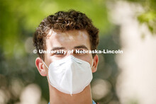 Dylan Beck of Lincoln, at the Launch. CASNR Launch for new students included a walking tour of East 