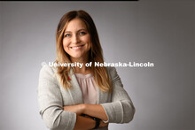 Studio portrait of Crystal Garcia, Assistant Professor, Educational Administration. August 21, 2020.