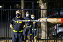 Army ROTC cadets get a jump on the school year at their first physical training regimen at 5:45 a.m.