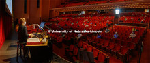 Lecturer Trisha Vickrey gives her Organic Chemistry lecture in the Lied Center. Students are assigne