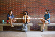 Nikki Gotschall, Katie Patton and Lillian Lambrechts enjoy each other's company and the afternoon sh