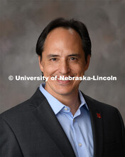 Studio portrait of Rafael Untalan, Assistant Professor of Practice, Johnny Carson School of Theatre 