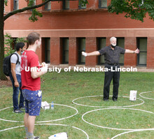 Students, faculty and staff from the Landscape Architecture Program bond with each other over lunch 