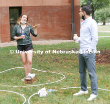 Students, faculty and staff from the Landscape Architecture Program bond with each other over lunch 