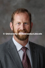 Studio portrait of Matt Williamson, Civil Engineering assistant professor of practice for the Colleg