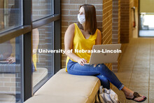 Students studying in the College of Law. Nebraska Law College photo shoot. September 3, 2020. 