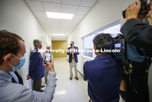 Terry Howell, Executive Director, Food Processing Center, describes the research at the Food Process