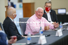 United States Secretary of Agriculture Sonny Perdue talks at the Nebraska Agricultural Innovation Pa