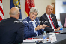 Nebraska Congressman Jeff Fortenberry speaks at the Nebraska Agricultural Innovation Panel at Nebras