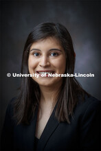Studio portrait of Evelyn Estrada-Gonzalez, McNair Scholar. September 24, 2020. 