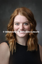 Studio portrait of Haley Witthuhn, McNair Scholar. September 24, 2020. 
