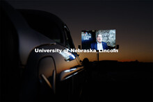The northwest corner of Nebraska Innovation Campus was the site for a drive-in movie showing “The 