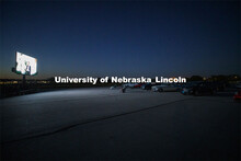 The northwest corner of Nebraska Innovation Campus was the site for a drive-in movie showing “The 
