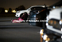 The northwest corner of Nebraska Innovation Campus was the site for a drive-in movie showing “The 