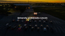 The northwest corner of Nebraska Innovation Campus was the site for a drive-in movie showing “The 