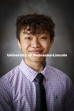 Studio portrait of Daniel Nguyen, McNair Scholar. October 8, 2020. 