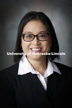 Studio portrait of Le Nguyen, TRIO Programs. October 9, 2020. 