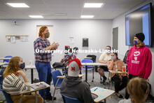 Tyler White, associate professor of practice in political science, teaches an Honors course on nucle