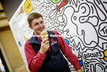 Students enjoy ice cream while social distancing inside the Dairy Store. East Campus photo shoot. Oc