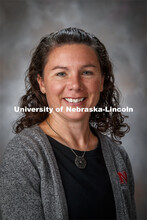 Studio portrait of Andrea Watson, Research Assistant Professor, Animal Science. October 14, 2020. 