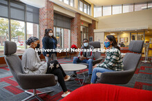 Brannon Evans (left) Dulce Garcia, Salman Djingueinabaye and Daniela Chavez, the executive team of t