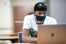 Students in Loukia Sarroub’s TEAC 438/838 Linguistics in Learning and Language Contexts class work