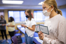 Students in Barbara Terwilliger’s Health and Wellness in the Elementary Classroom course do “ene