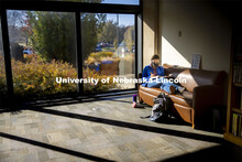 Student studies in the Law College.  November 6, 2020. 