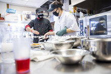 Students in Ajai V. Ammachathram’s Catering Management course prepared a wedding feast as the fina