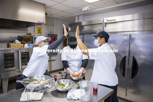 Students in Ajai V. Ammachathram’s Catering Management course prepared a wedding feast as the fina