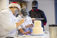 Students in Ajai V. Ammachathram’s Catering Management course prepared a wedding feast as the fina
